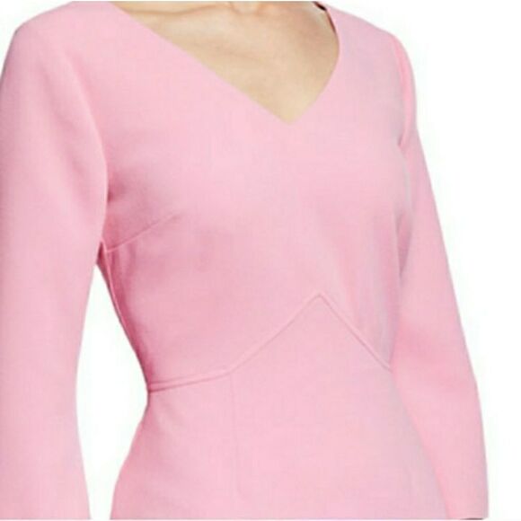 Trina Turk V-neck Noteworthy Dress Pink Size Small - Picture 2 of 12